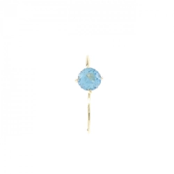 K18YG Blue Topaz Bông tai một bên - Hàng hiệu Chính hãng