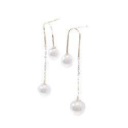 K18YG Bông tai ngọc trai Akoya - Hàng hiệu Chính hãng 872005