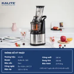 Máy ép chậm KALITE KL-565 – Ép kiệt bã, giữ trọn vitamin và dưỡng chất 593894