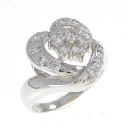 Nhẫn kim cương hoa PT900 0.50CT - Hàng hiệu Authentic