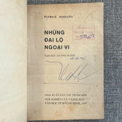NHỮNG ĐẠI LỘ NGOẠI VI - Patrick Modiano (Nobel Văn học 2014) 994430