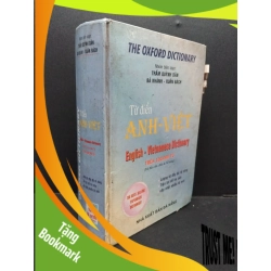 (TẶNG BOOKMARK) Từ điển Anh Việt trên 100000 từ (bìa cứng) mới 60% ố vàng nặng dán note tróc gáy rách trang cuối 2001 RBK2608 Trần Quỳnh Dân - Bá Khánh - Xuân Bách GIÁO TRÌNH, CHUYÊN MÔN