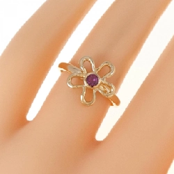 Nhẫn Ruby Hoa K18YG - Hàng hiệu Chính hãng 855218