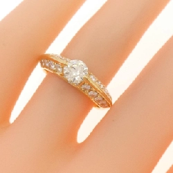 Nhẫn kim cương K18YG 0.521CT 672643