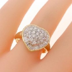 Nhẫn kim cương hình trái tim K18YG/K18WG 1.08CT - Hàng hiệu Chính hãng 851963