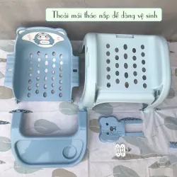 Ghế đa năng - ăn dặm, gội đầu vi màu xanh vietnhat