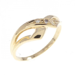 Nhẫn kim cương K18YG 0.03CT - Hàng hiệu chính hãng