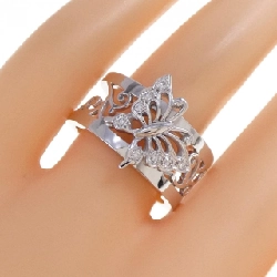 Nhẫn kim cương bướm Mikimoto 0.07CT - Hàng hiệu Authentic 839782