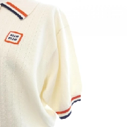 MIU MIU MIU MIU Logo MML676 110B Áo polo 629665