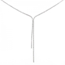 K18WG Dây chuyền kim cương 2.55CT - Hàng hiệu Chính hãng