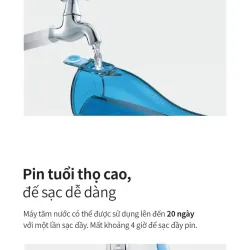 Máy tăm nước 4 chế độ dùng được răng niềng Lock&Lock Cordless Oral Irrigator 200ml 1002109