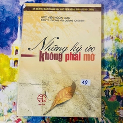 NHỮNG KÝ ỨC KHÔNG PHAI MỜ