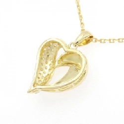 K18YG Dây chuyền kim cương hình trái tim Pavé 0.50CT - Hàng hiệu Chính hãng 856898