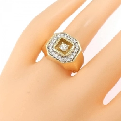 Nhẫn kim cương 14KYG/14KWG - Hàng hiệu Authentic 848426