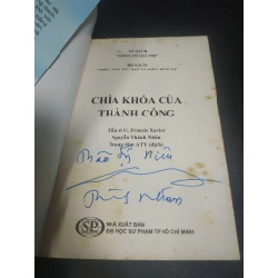 [59K/kg] Chìa khóa của thành công - Tiến sĩ G.francis xavier 2017 mới 80% vẽ HCM1007 365429