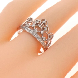 Nhẫn kim cương K18WG Crown 0.30CT - Hàng hiệu chính hãng 848018