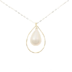 K18YG Mabe Pearl Necklace - Hàng hiệu Authentic