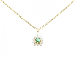 K18YG Emerald Necklace 0.13CT - Hàng hiệu Authentic