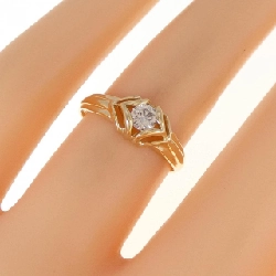 Nhẫn kim cương K18YG 0.20CT 671298