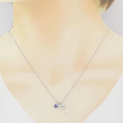 K18WG Dây chuyền Tanzanite hình trái tim - Hàng hiệu Chính hãng 858785