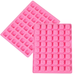 Khuôn silicon làm bánh, rau câu, socola 24 chữ cái, 10 số, ký tự - Mã số 1136 338421