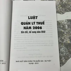 Luật quản lý thuế 2006 sửa đổi 2012 713039