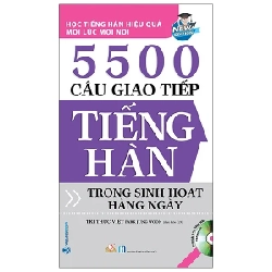 5500 Câu Giao Tiếp Tiếng Hàn Trong Sinh Hoạt Hằng Ngày - Tri Thức Việt (Mới 100%) Tiếng Hàn, Văn Lang Books - SÁCH ĐẠI HỌC