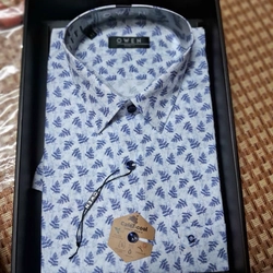 Áo sơ mi nam Owen body fit size 43 mới tinh còn nguyên mác, có cả hộp và túi xách đi kèm 511528