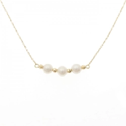 K18YG Ngọc trai Akoya Dây chuyền - Hàng hiệu Chính hãng