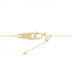 K18YG Dây chuyền kim cương hình lông vũ 0.01CT - Hàng hiệu Chính hãng 860790