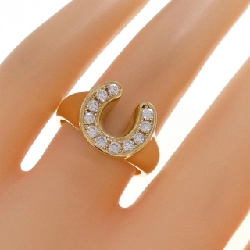 Nhẫn kim cương hình móng ngựa K18YG 0.30CT - Hàng hiệu Chính hãng 850274