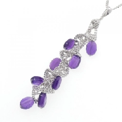 K14WG/K18WG Mặt dây chuyền Amethyst - Hàng hiệu Chính hãng 864246