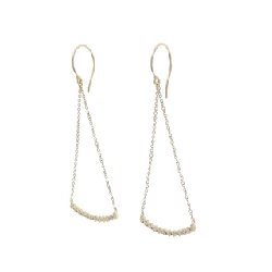 K18YG Bông tai kim cương - Hàng hiệu Chính hãng 865923