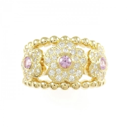 Nhẫn Sapphire Hoa K18YG 0.34CT - Hàng hiệu Chính hãng 851373