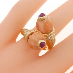 Nhẫn đá màu K18YG 665559