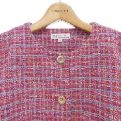 【Mã giảm giá】Áo khoác không cổ Agnes.b 640261