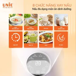 Máy làm sữa hạt UNIE UMB10 dung tích 1L, 8 chức năng xay nấu 675052