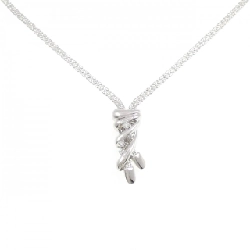 K18WG Dây chuyền kim cương 0.10CT - Hàng hiệu Chính hãng