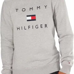 Áo sweater Tommy Hilfiger thêu chữ & logo màu xám 719765