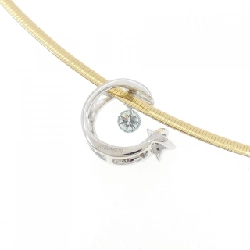 Dây chuyền kim cương hình mặt trăng và ngôi sao K18WG/K18YG 0.07CT - Hàng hiệu Chính hãng 861890