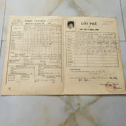 Bộ thành tích biểu xưa nữ sinh Trung học Chu Văn An Saigon và Trung học tư thục Quốc Việt 1013127