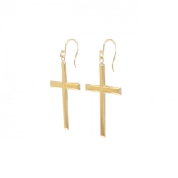 K18YG Khuyên tai chéo - Hàng hiệu Chính hãng 868866