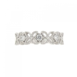 Nhẫn kim cương hoa K18WG 0.10CT 672017