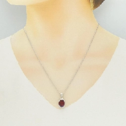 Dây chuyền Garnet K18WG 4.00CT - Hàng hiệu Chính hãng 858073