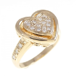 Nhẫn kim cương hình trái tim K18PG 0.22CT