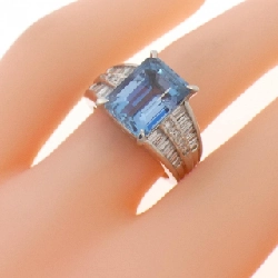 Nhẫn Aquamarine PT900 3.85CT - Hàng hiệu Authentic 849005