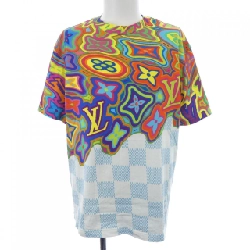 Áo thun in họa tiết Damier LVT của Louis Vuitton HKY74WNPG - Hàng hiệu Chính hãng