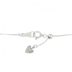 K18WG Dây chuyền kim cương ba viên 0.5CT - Hàng hiệu Authentic 860475