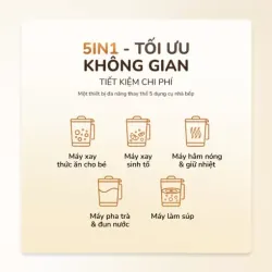 Máy làm sữa hạt UNIE UCB15 1.5L giảm ồn 30%, 10 chức năng nấu, xay nấu tự động thông minh 578098