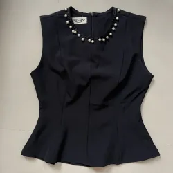 Áo nữ đính ngọc trai, form đẹp, chất đẹp